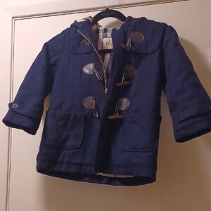 Kids Navy Toggle Jacket